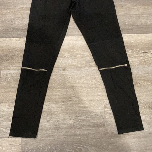 Benjamin Jay Black Zip Knee Leggings - Picture 3 of 3